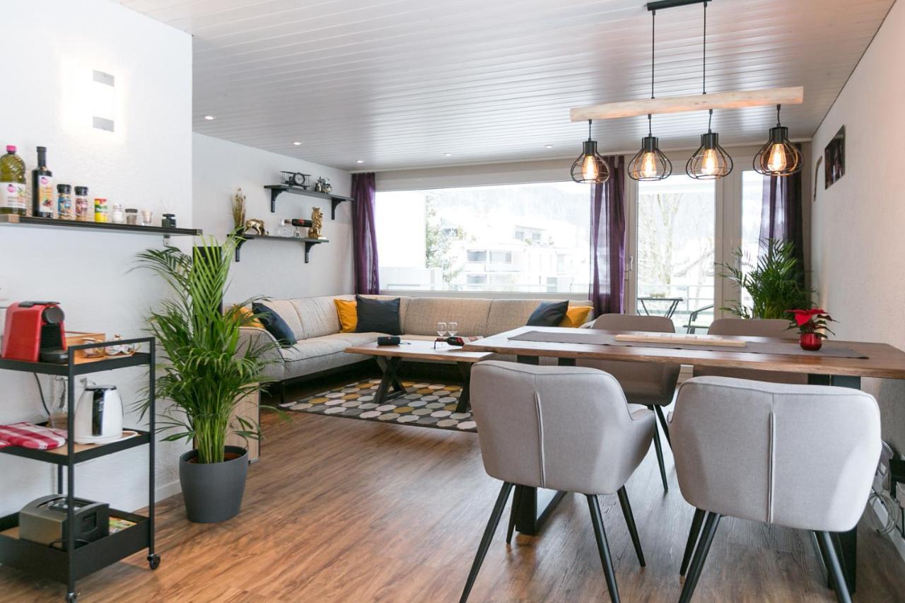 Spirit Apartments - Balkon - Bergsicht - Parkplatz Engelberg Eksteriør bilde